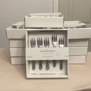 Hearth & Hand Appetizer Forks New in Box Lot of 10 Total of 50 Holidays